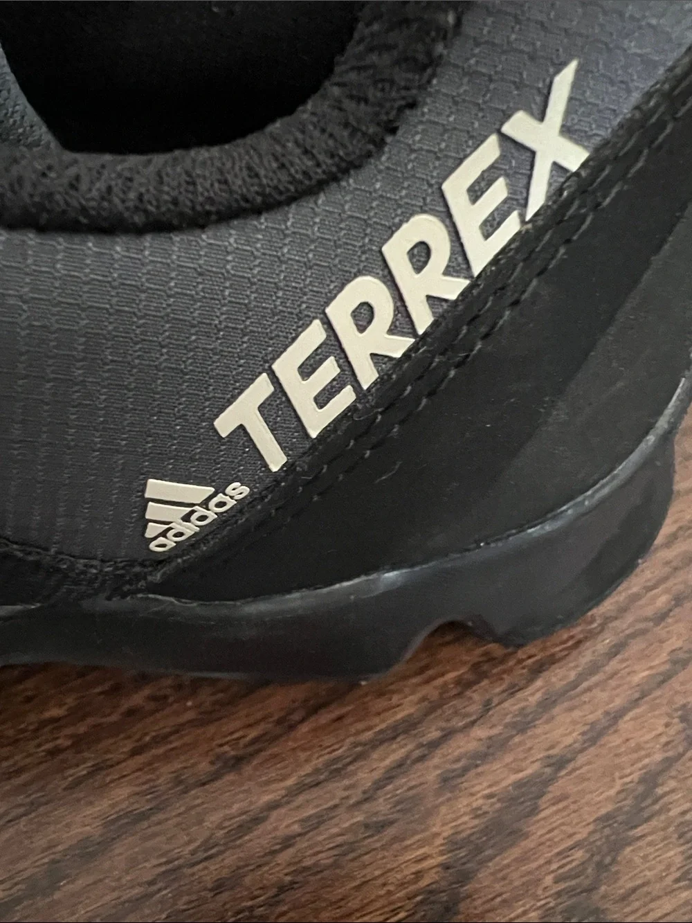 adidas Terrex Black and Gray Kid’s Trail Sneakers